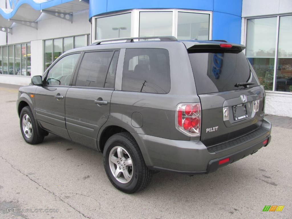 2007 Pilot EX-L 4WD - Nimbus Gray Metallic / Gray photo #4