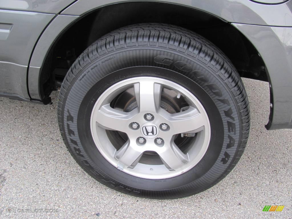 2007 Pilot EX-L 4WD - Nimbus Gray Metallic / Gray photo #5