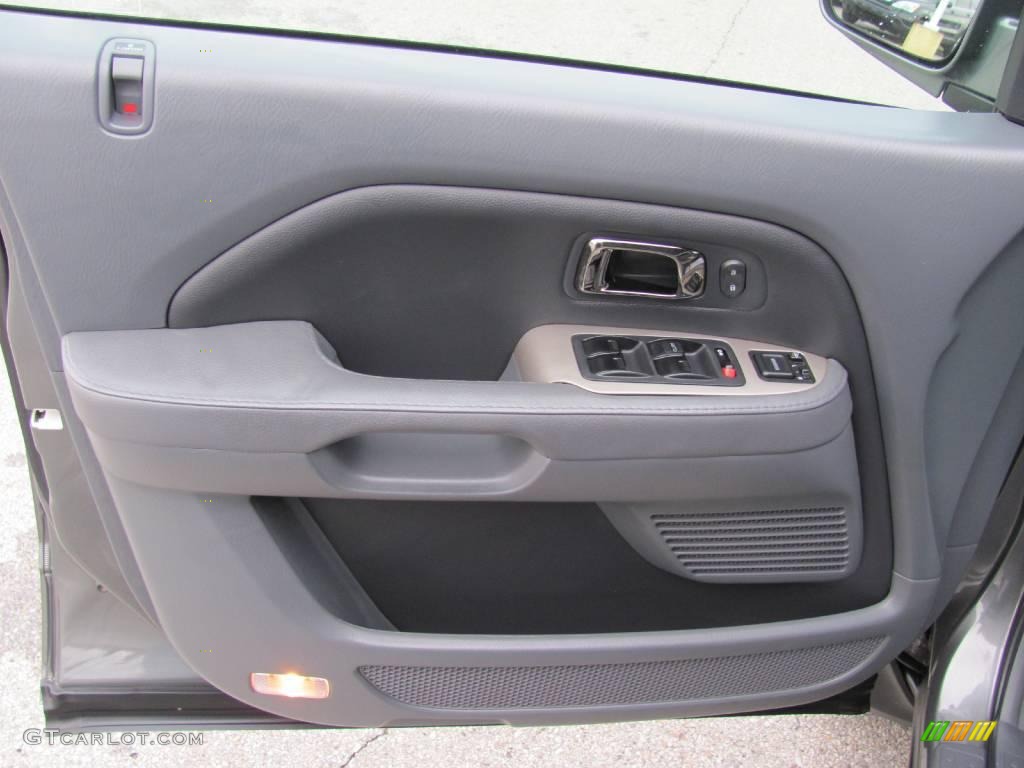 2007 Pilot EX-L 4WD - Nimbus Gray Metallic / Gray photo #12