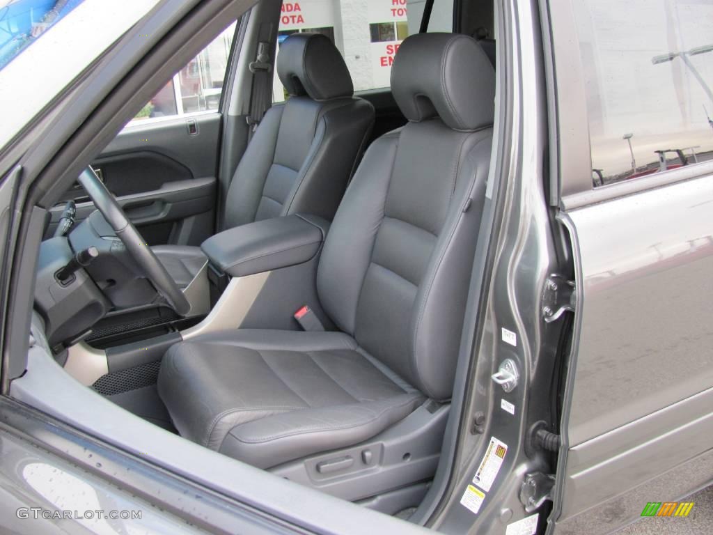 2007 Pilot EX-L 4WD - Nimbus Gray Metallic / Gray photo #13