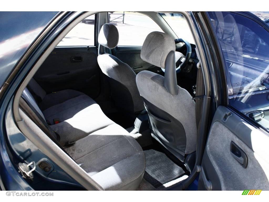 1995 Civic DX Sedan - Harvard Blue Pearl / Grey photo #11