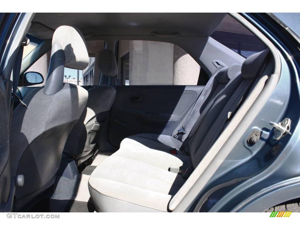 1995 Civic DX Sedan - Harvard Blue Pearl / Grey photo #12