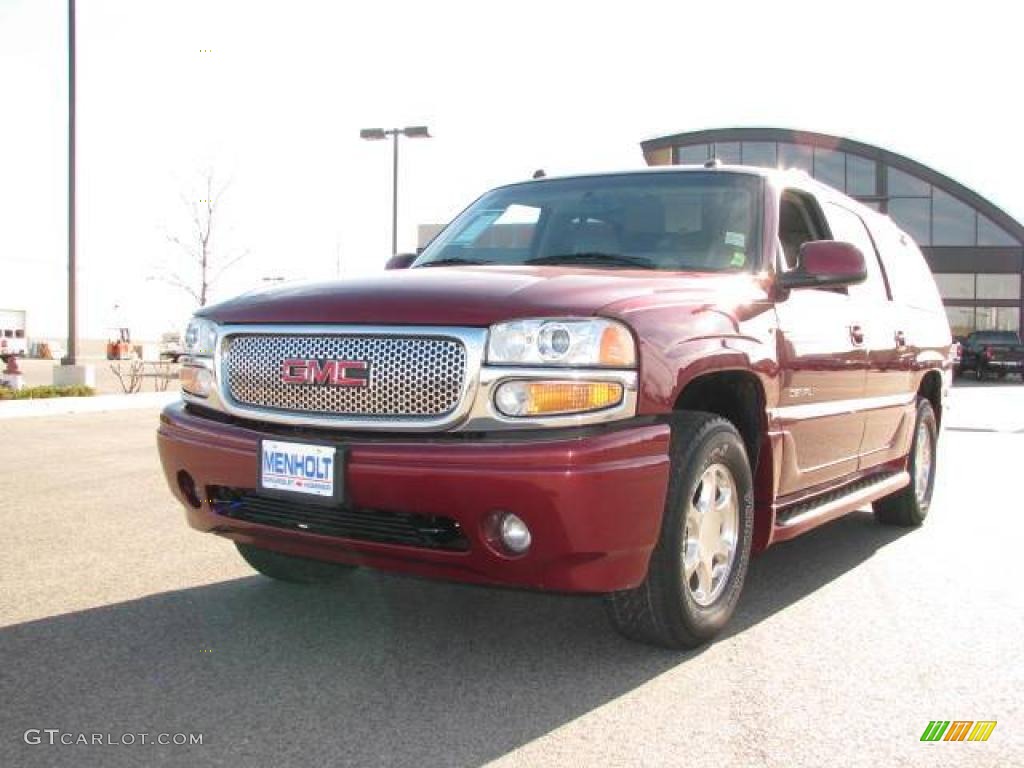 2004 Yukon XL Denali AWD - Sport Red Metallic / Stone Gray photo #3