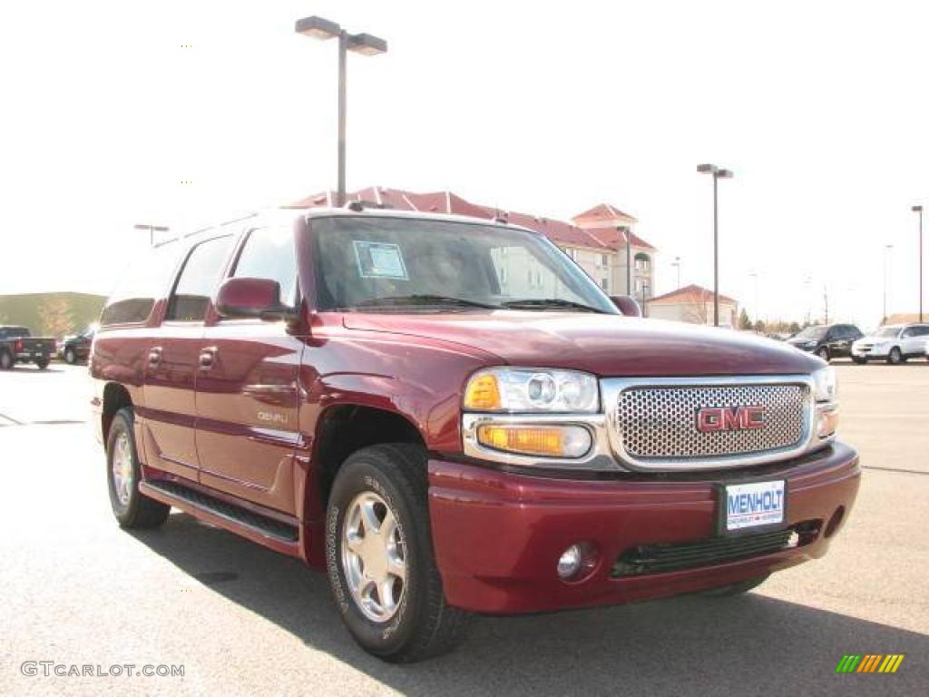 2004 Yukon XL Denali AWD - Sport Red Metallic / Stone Gray photo #4