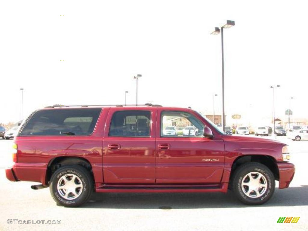 2004 Yukon XL Denali AWD - Sport Red Metallic / Stone Gray photo #5