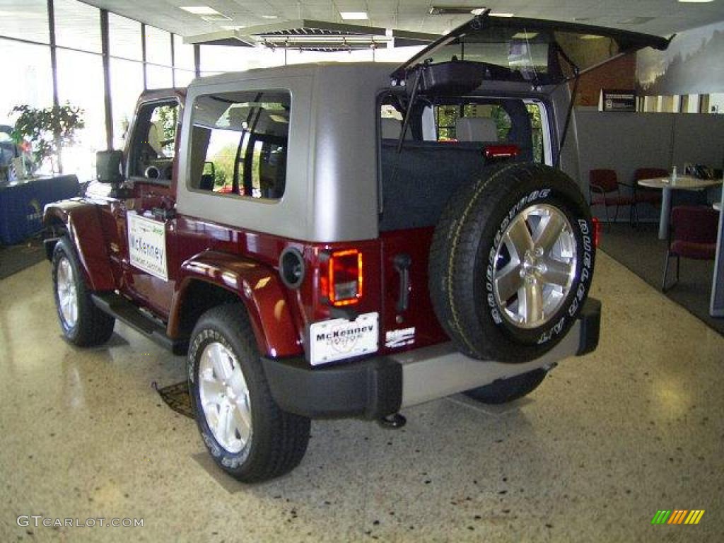 2010 Wrangler Sahara 4x4 - Red Rock Crystal Pearl / Dark Slate Gray/Medium Slate Gray photo #3