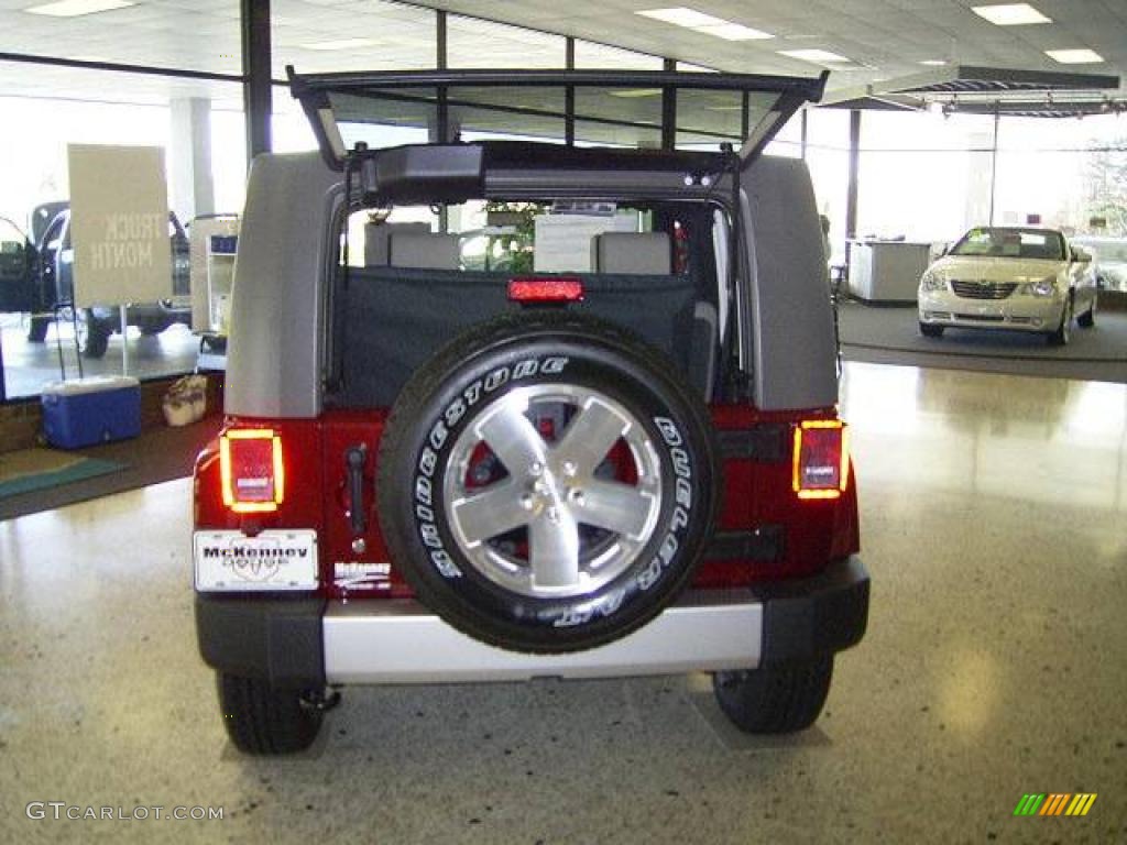 2010 Wrangler Sahara 4x4 - Red Rock Crystal Pearl / Dark Slate Gray/Medium Slate Gray photo #4