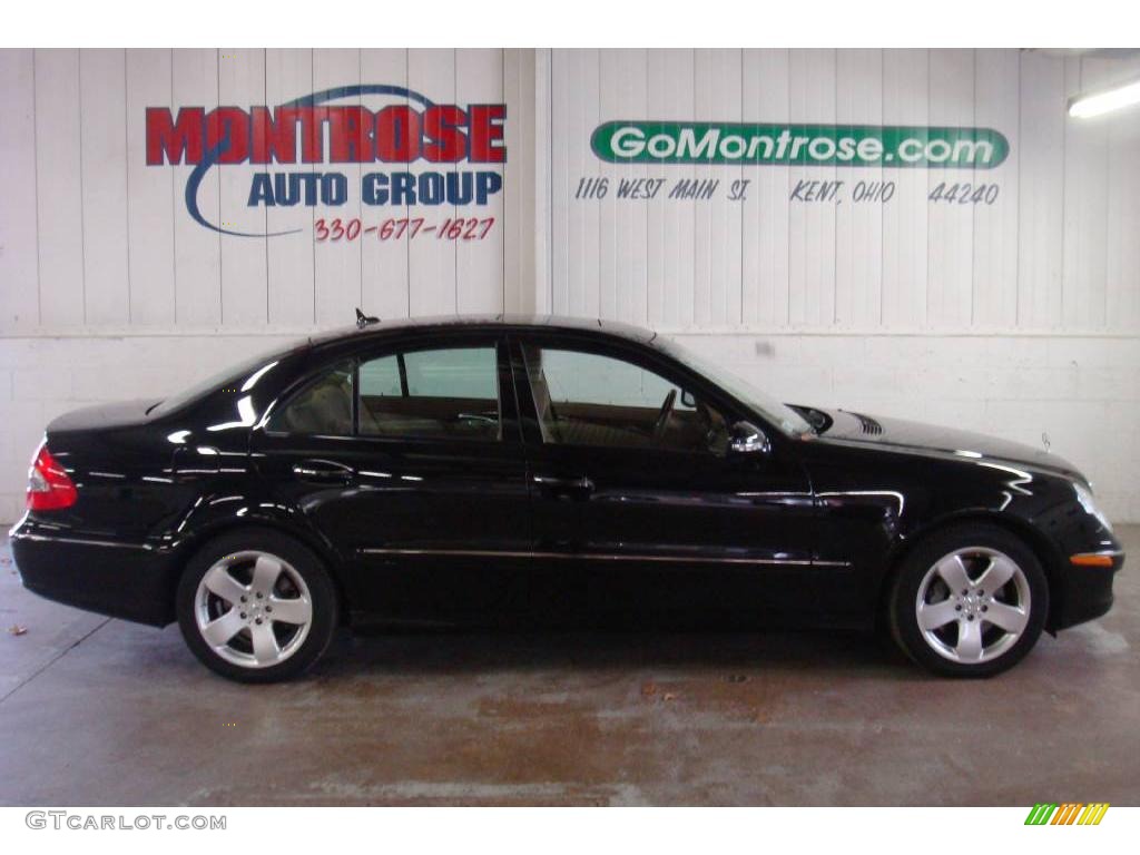 2007 E 550 Sedan - Black / Cashmere photo #1