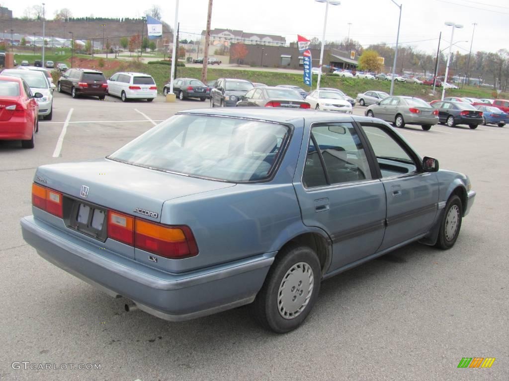 1989 Accord LX Sedan - Light Blue Metallic / Blue photo #7