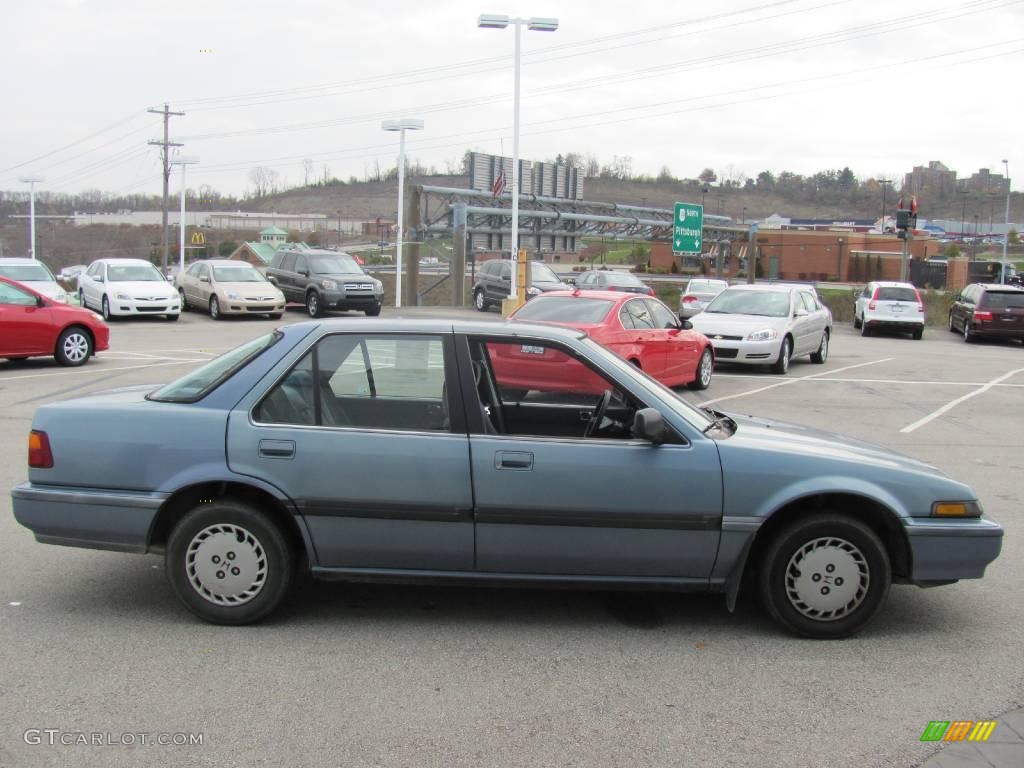 1989 Accord LX Sedan - Light Blue Metallic / Blue photo #8