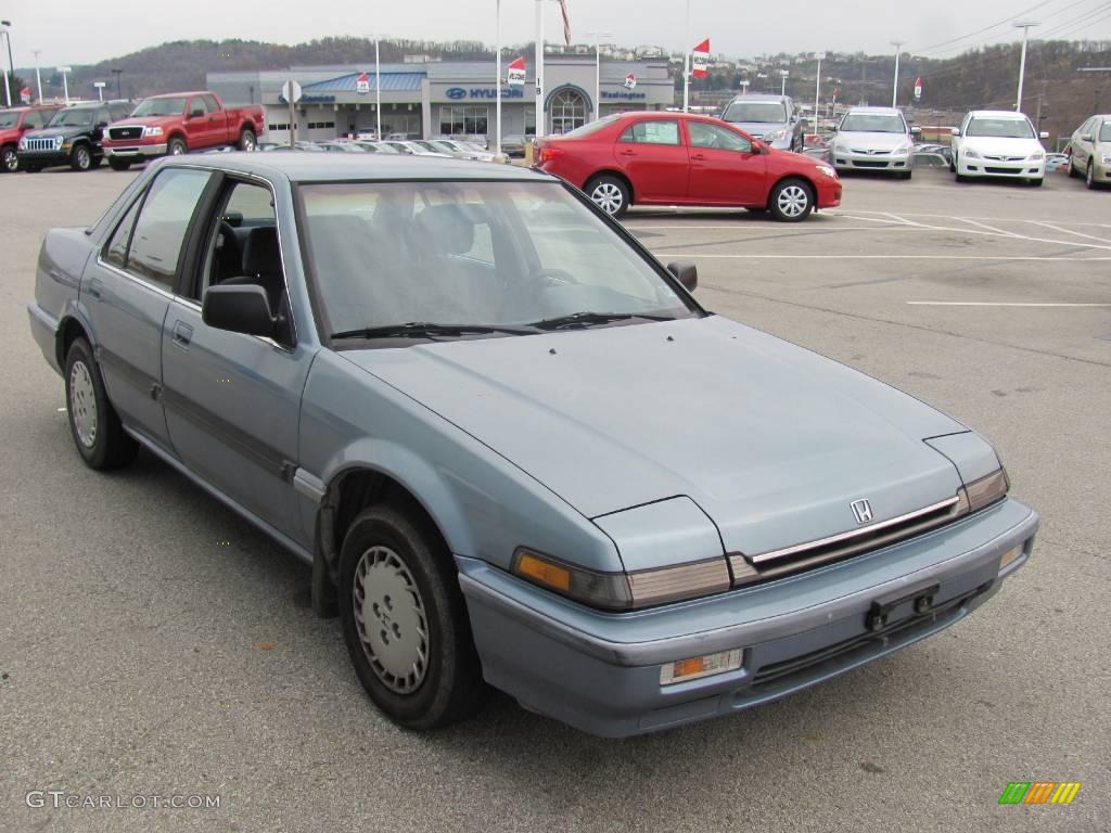 1989 Accord LX Sedan - Light Blue Metallic / Blue photo #9