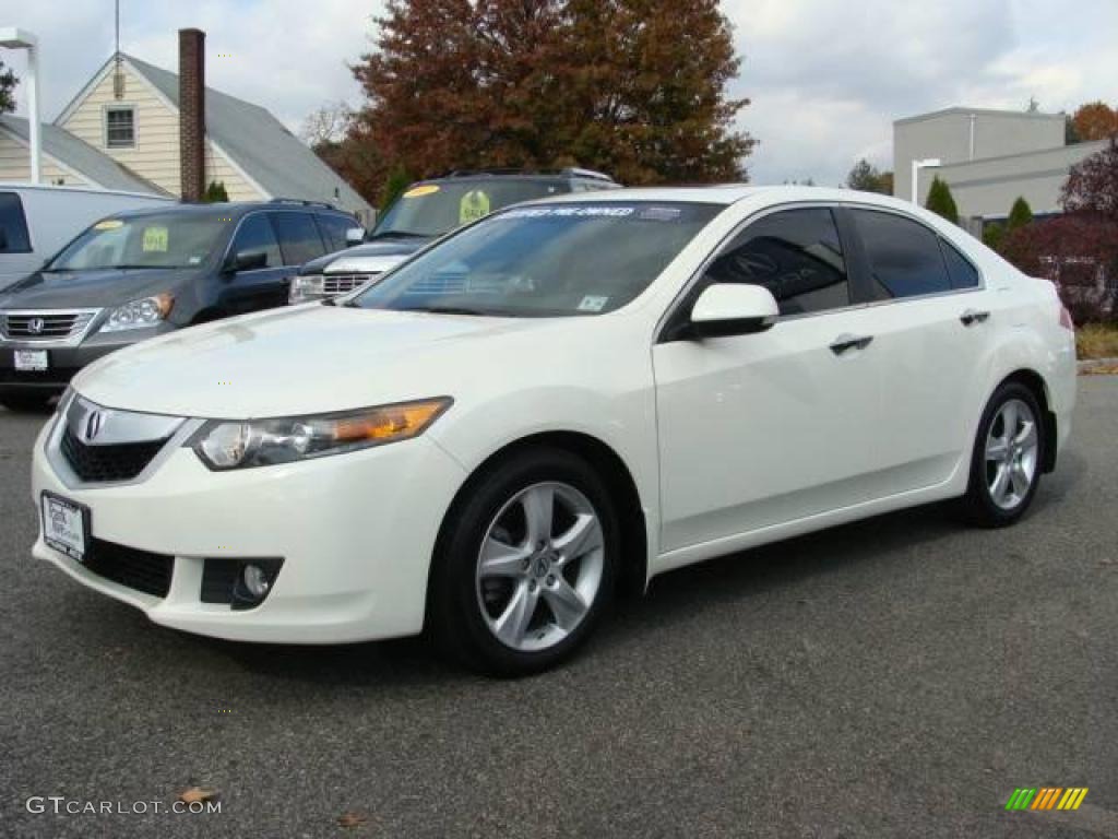 2009 TSX Sedan - Premium White Pearl / Ebony photo #3