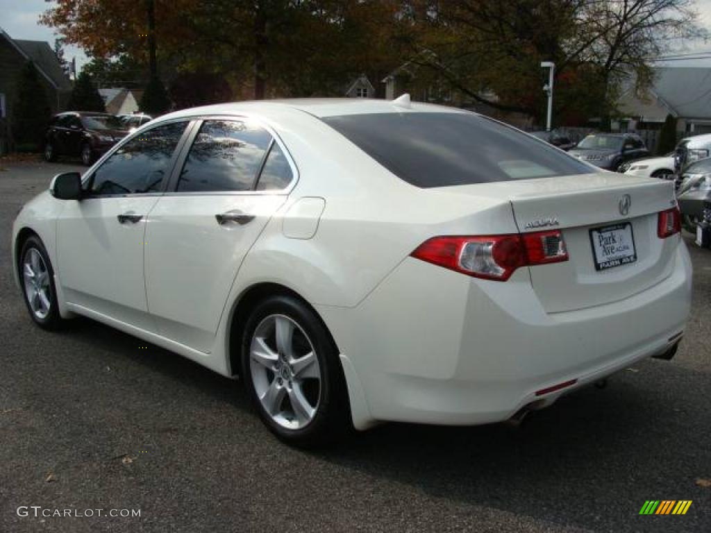 2009 TSX Sedan - Premium White Pearl / Ebony photo #4