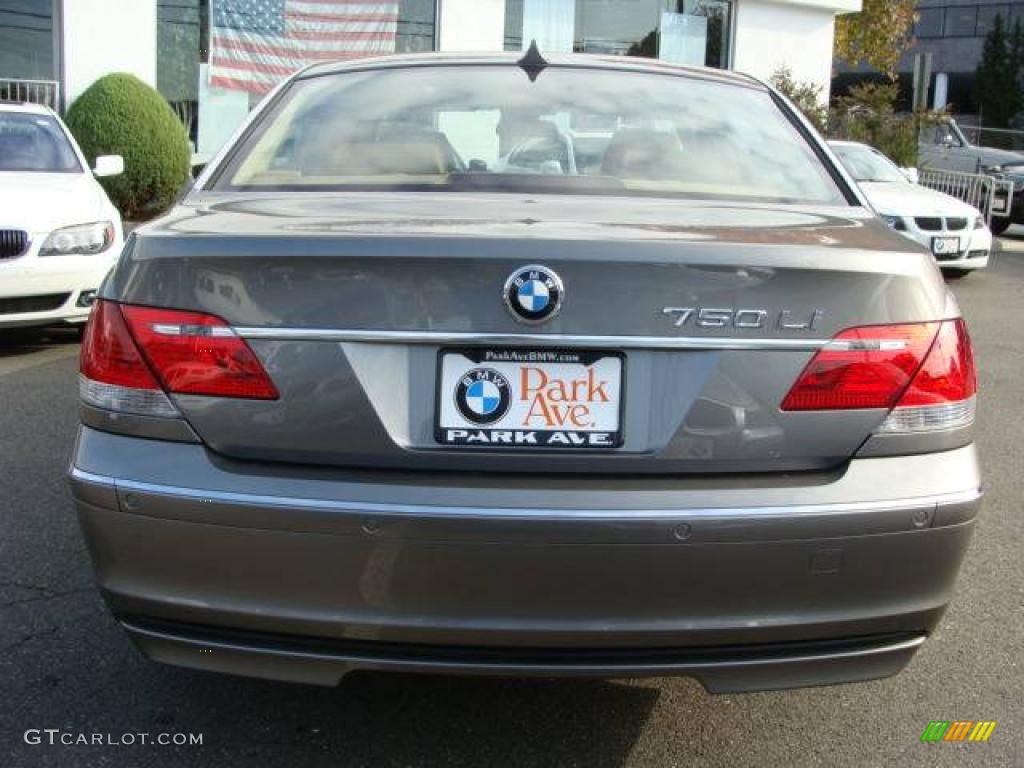 2006 7 Series 750Li Sedan - Sterling Grey Metallic / Dark Beige/Beige III photo #7