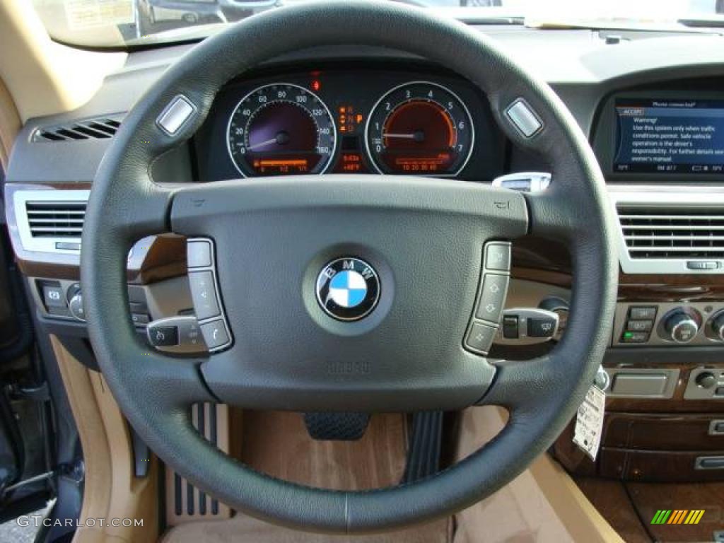 2006 7 Series 750Li Sedan - Sterling Grey Metallic / Dark Beige/Beige III photo #13