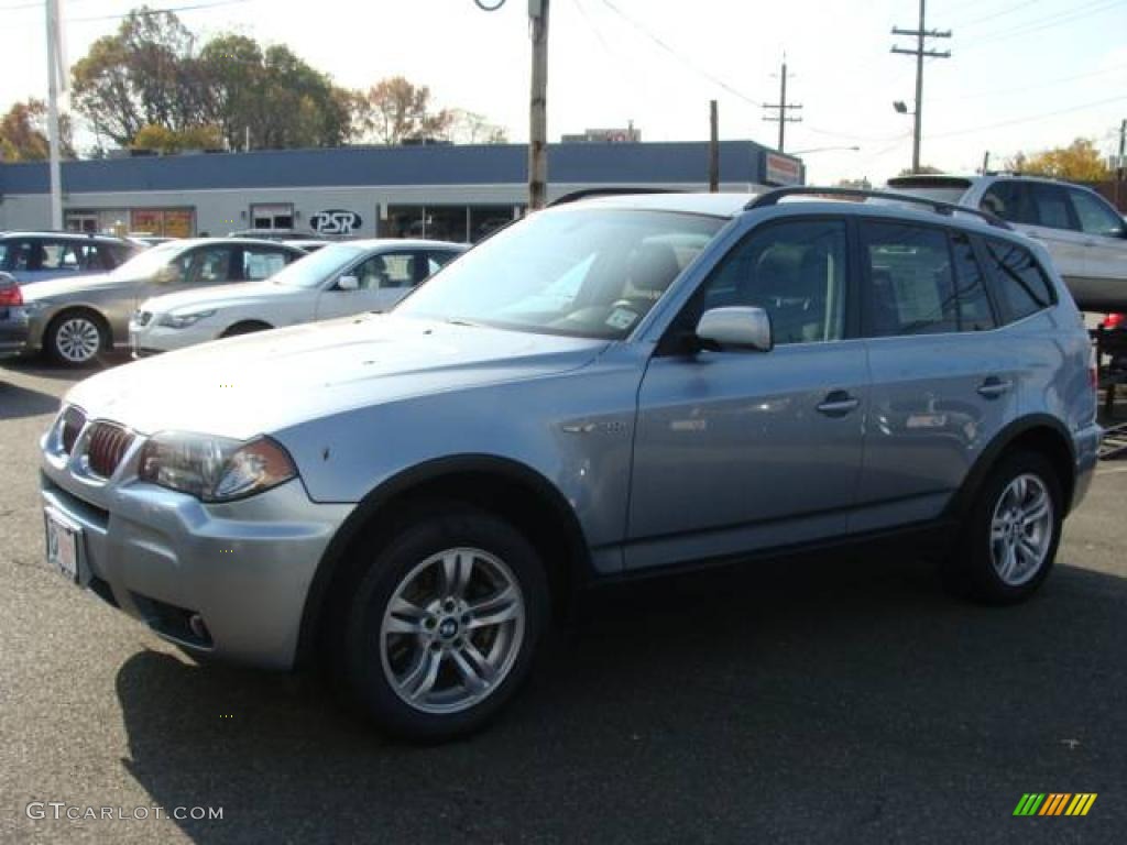 2006 X3 3.0i - Blue Water Metallic / Black photo #4