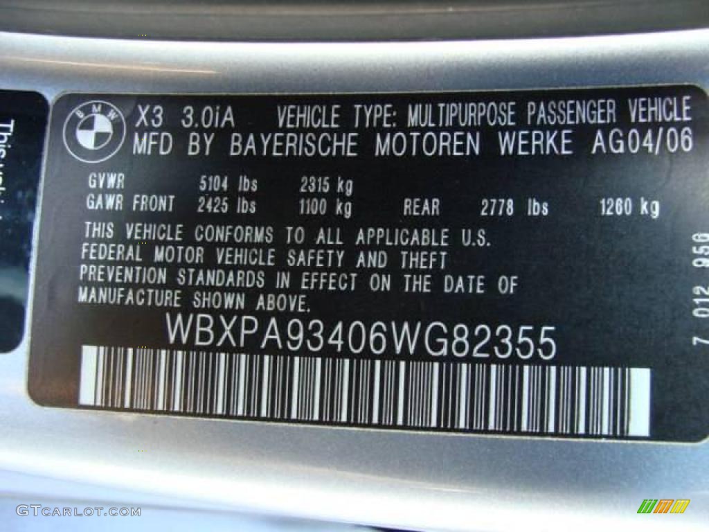 2006 X3 3.0i - Blue Water Metallic / Black photo #26