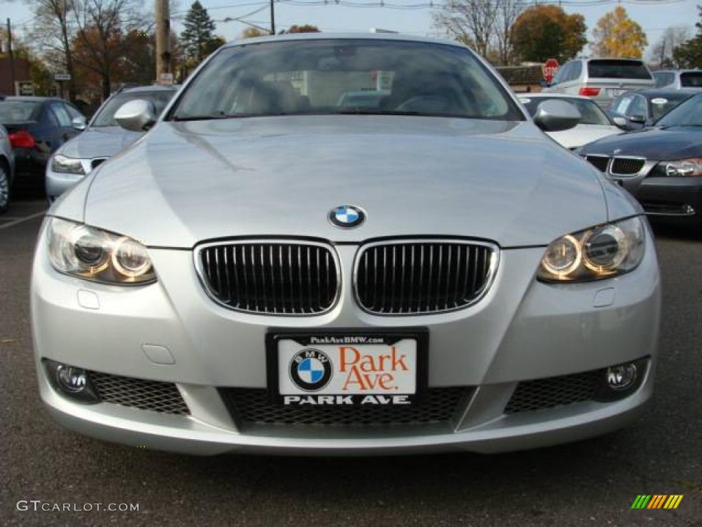 2007 3 Series 335i Coupe - Titanium Silver Metallic / Black photo #3