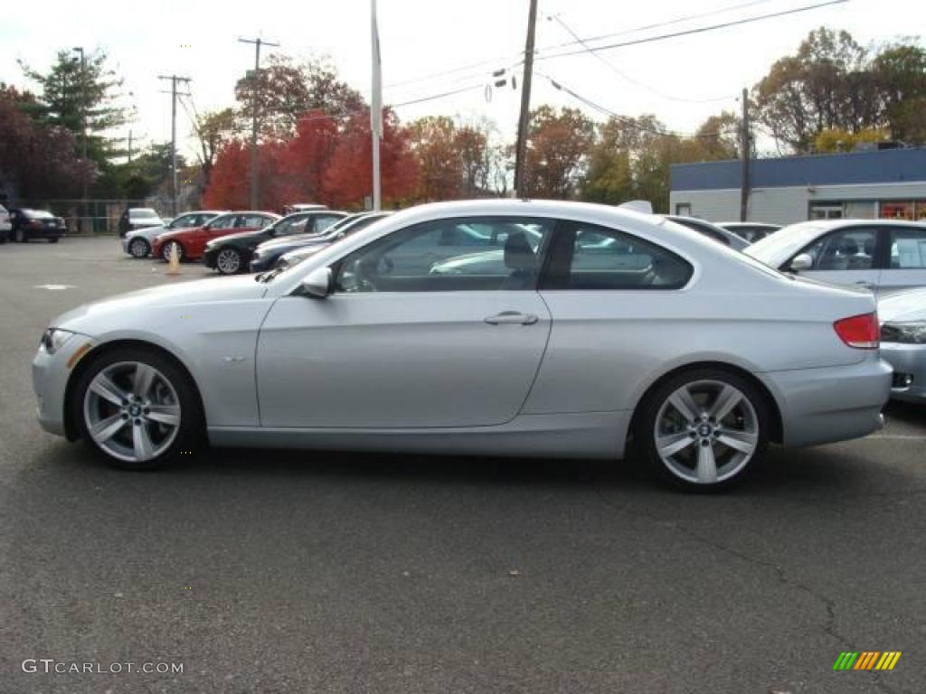 2007 3 Series 335i Coupe - Titanium Silver Metallic / Black photo #5