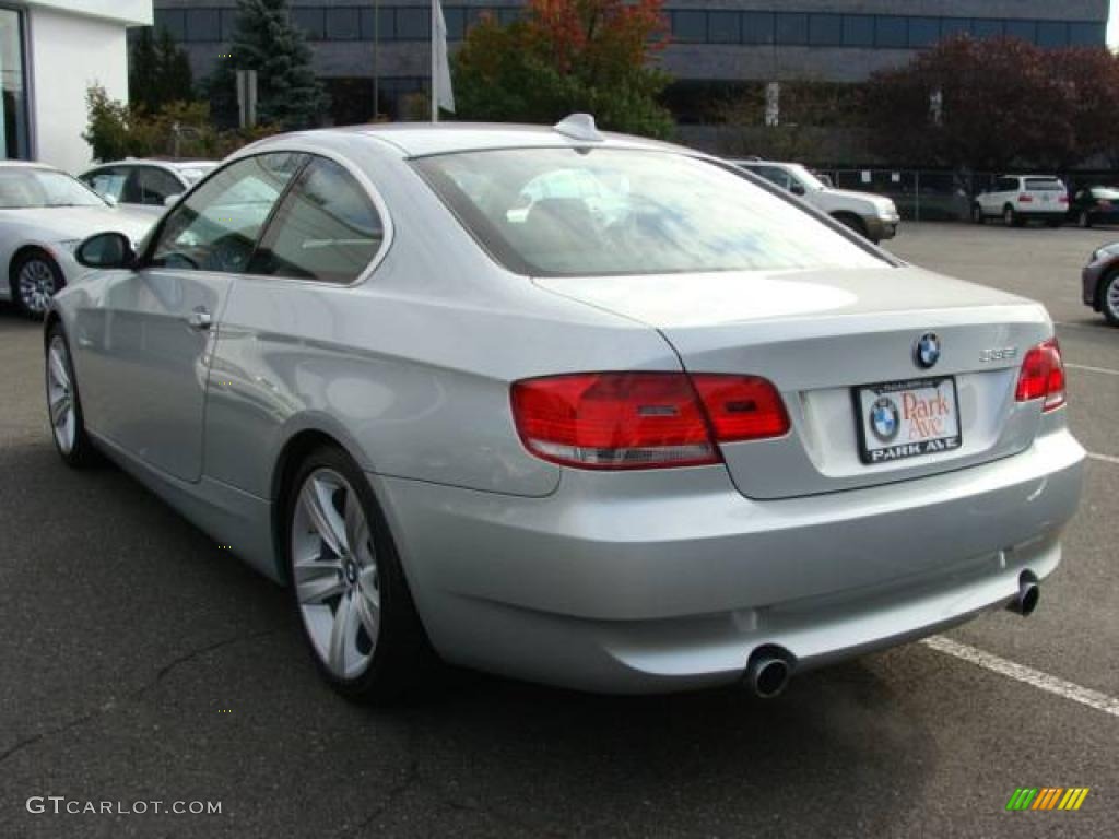 2007 3 Series 335i Coupe - Titanium Silver Metallic / Black photo #6