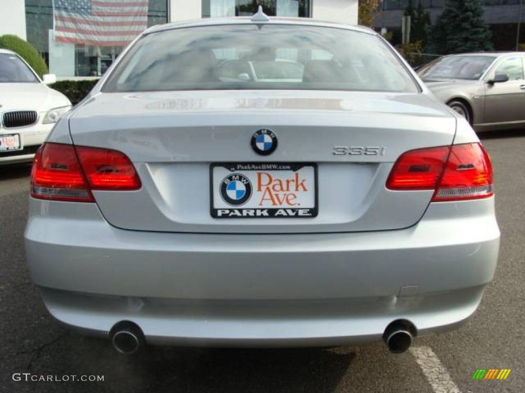 2007 3 Series 335i Coupe - Titanium Silver Metallic / Black photo #7
