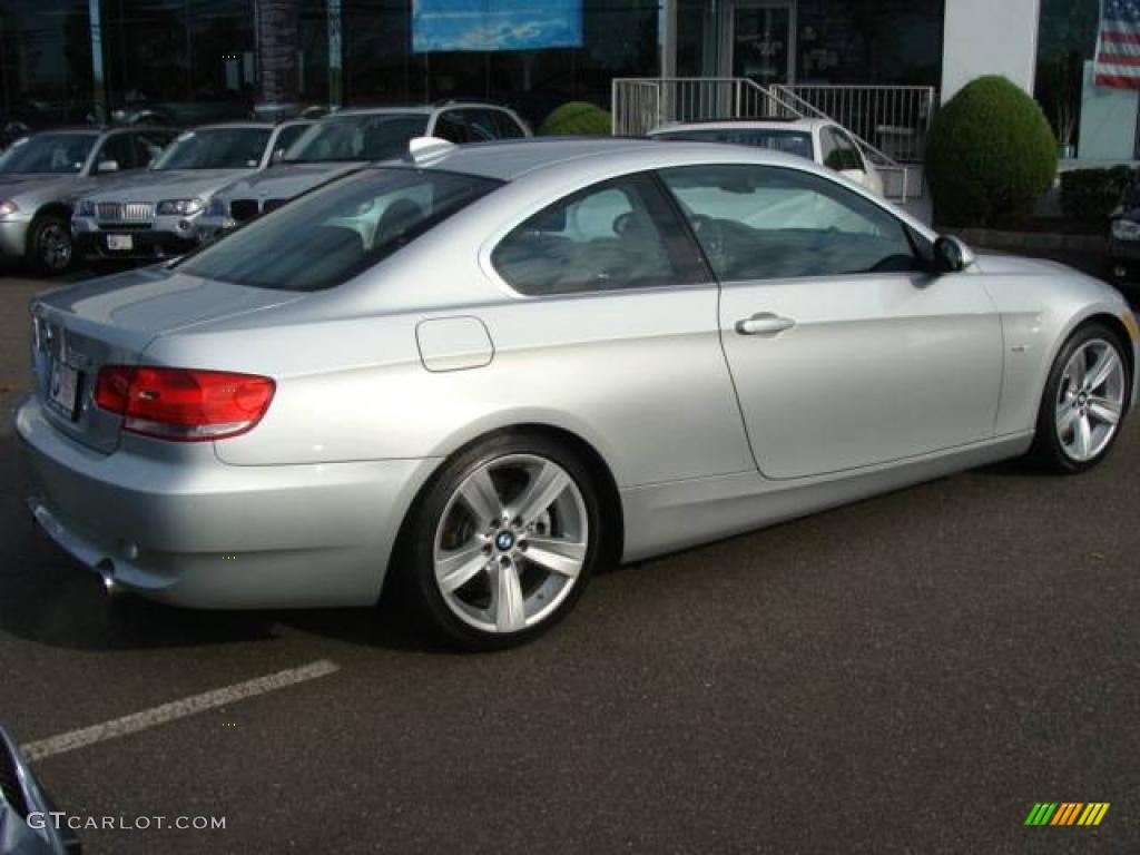 2007 3 Series 335i Coupe - Titanium Silver Metallic / Black photo #8