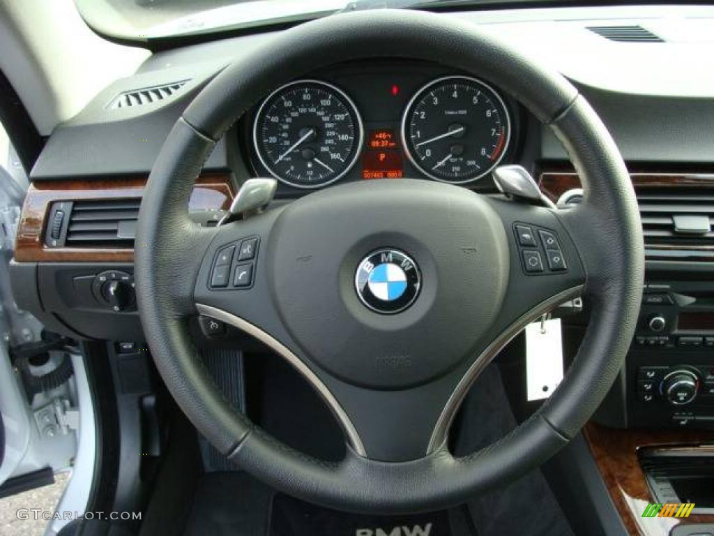 2007 3 Series 335i Coupe - Titanium Silver Metallic / Black photo #13