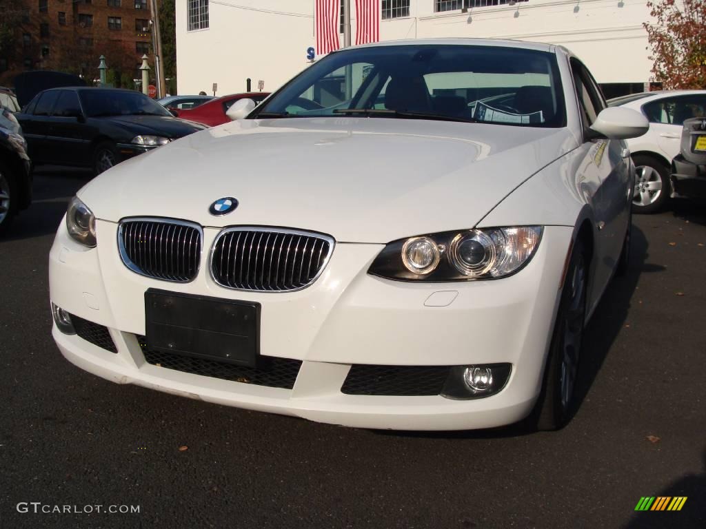 2007 3 Series 328i Coupe - Alpine White / Saddle Brown/Black photo #3