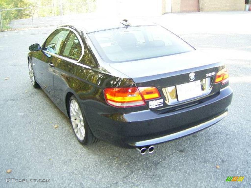 2007 3 Series 328i Coupe - Jet Black / Black photo #2