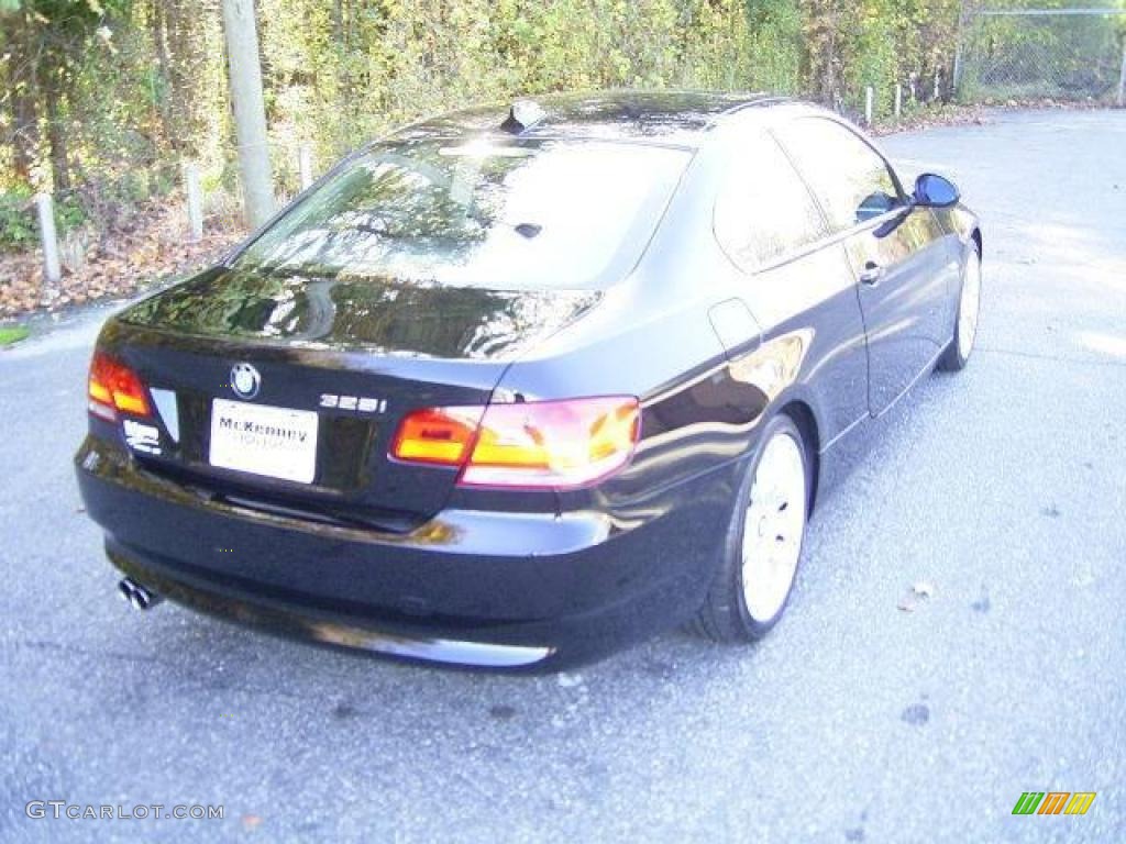 2007 3 Series 328i Coupe - Jet Black / Black photo #4