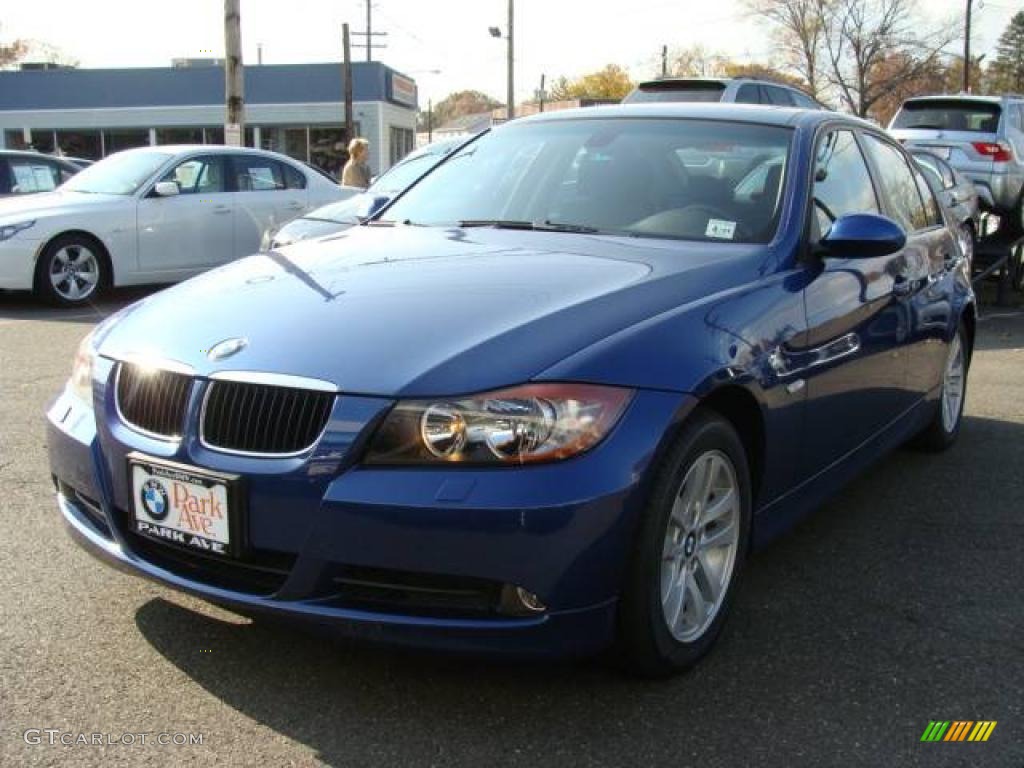 2007 3 Series 328xi Sedan - Montego Blue Metallic / Black photo #4