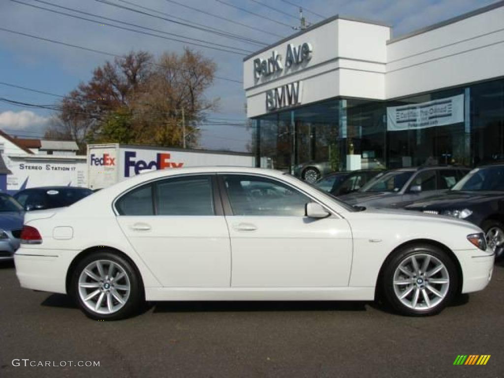 2007 7 Series 750i Sedan - Alpine White / Black photo #1