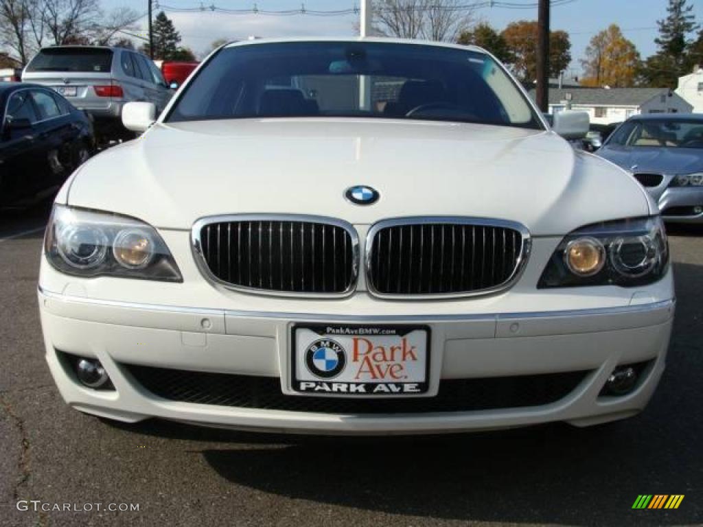 2007 7 Series 750i Sedan - Alpine White / Black photo #3