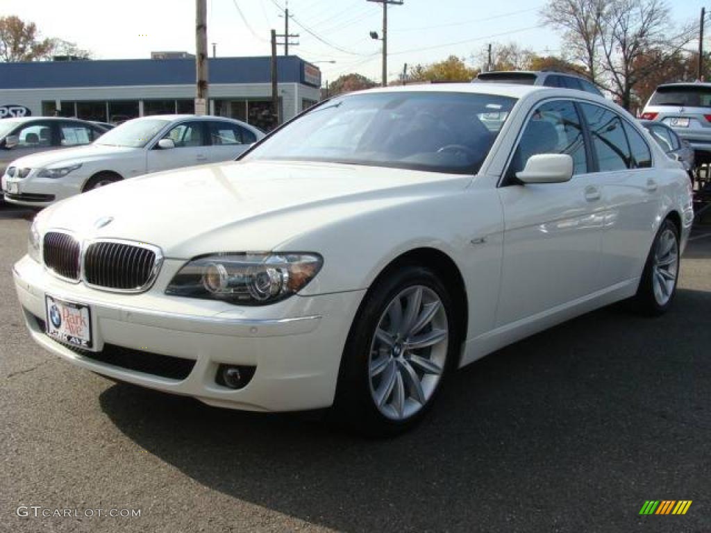 2007 7 Series 750i Sedan - Alpine White / Black photo #4
