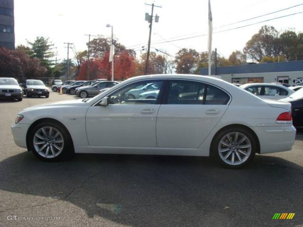 2007 7 Series 750i Sedan - Alpine White / Black photo #5