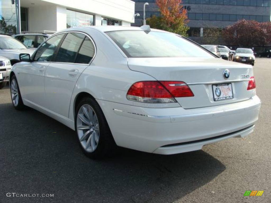 2007 7 Series 750i Sedan - Alpine White / Black photo #6