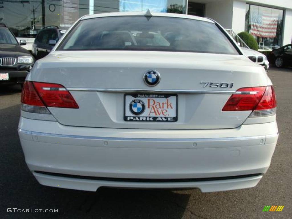 2007 7 Series 750i Sedan - Alpine White / Black photo #7