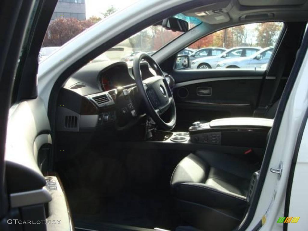 2007 7 Series 750i Sedan - Alpine White / Black photo #10