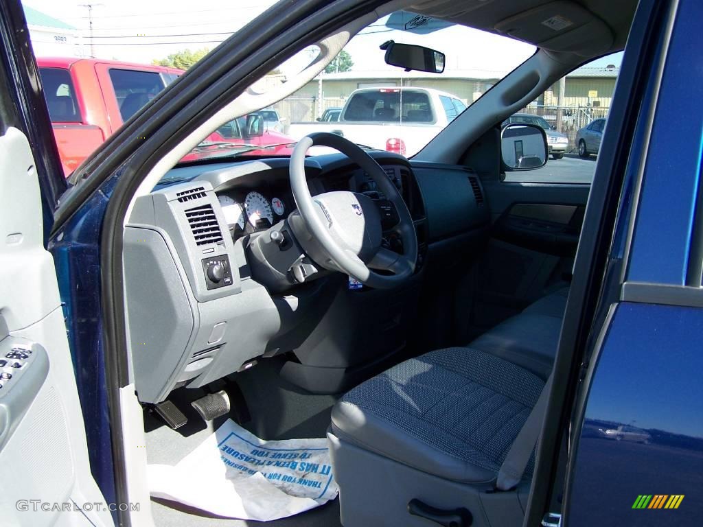 2008 Ram 1500 SXT Quad Cab - Patriot Blue Pearl / Medium Slate Gray photo #6