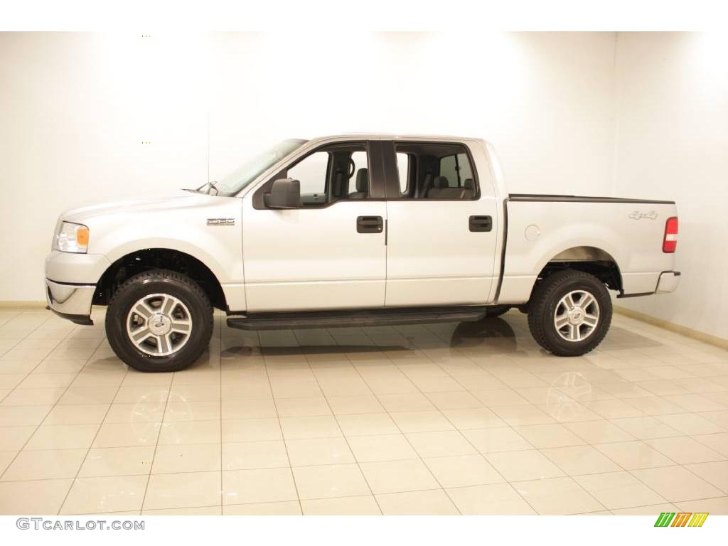2006 F150 XLT SuperCrew 4x4 - Silver Metallic / Medium/Dark Flint photo #4