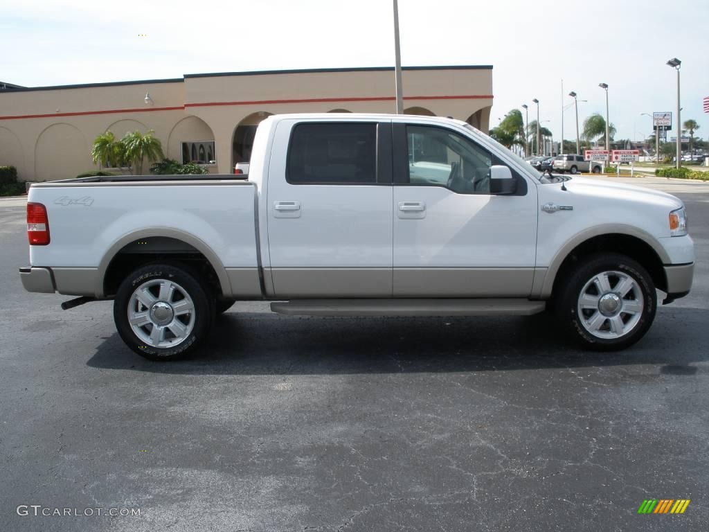 2007 F150 King Ranch SuperCrew 4x4 - Oxford White / Castano Brown Leather photo #6