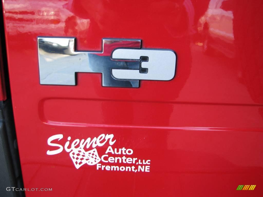 2006 H3  - Victory Red / Ebony Black/Morroco Brown photo #22