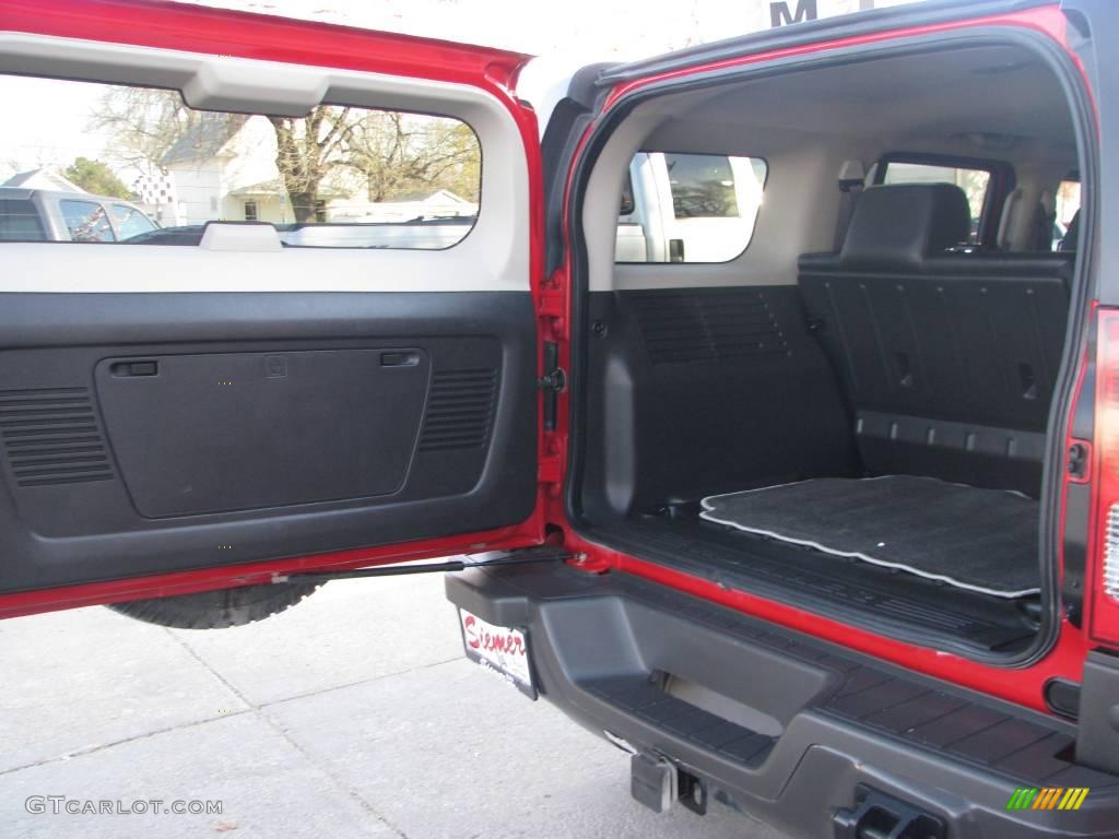 2006 H3  - Victory Red / Ebony Black/Morroco Brown photo #27