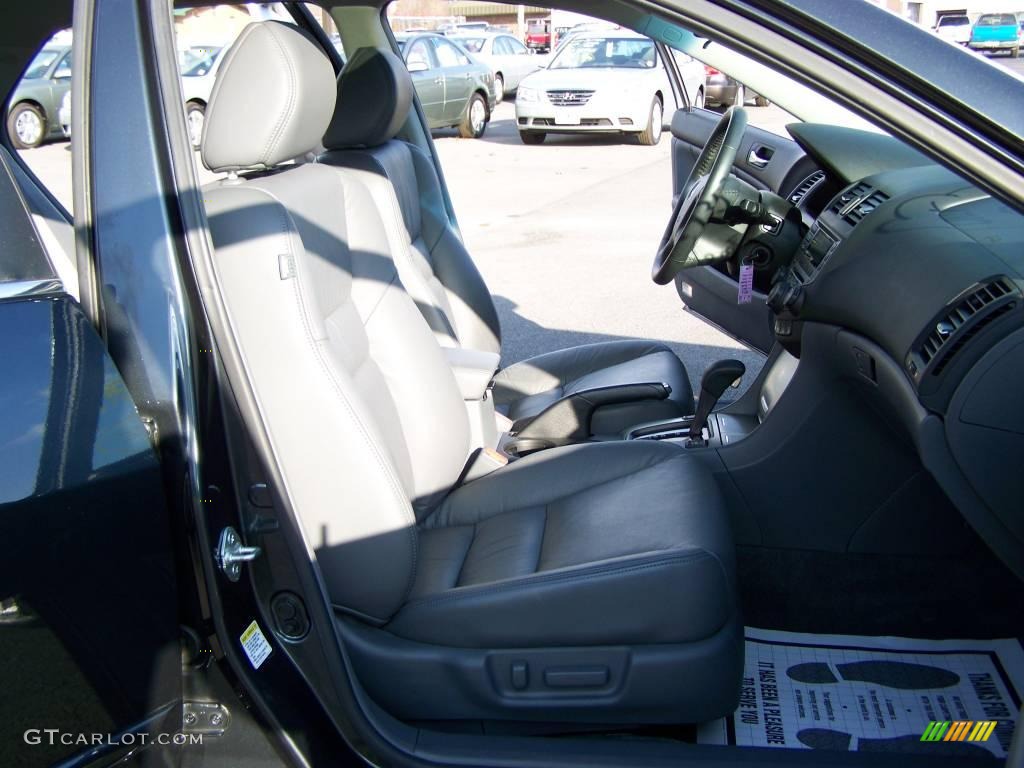 2007 Accord EX-L V6 Sedan - Graphite Pearl / Gray photo #12