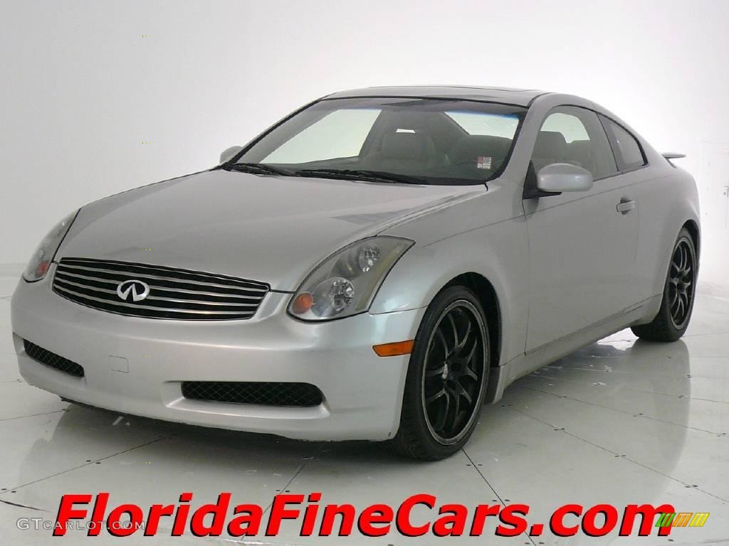 2005 G 35 Coupe - Brilliant Silver Metallic / Stone photo #1