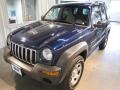 2003 Patriot Blue Pearl Jeep Liberty Sport 4x4  photo #2