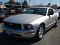 2008 Brilliant Silver Metallic Ford Mustang V6 Deluxe Coupe  photo #9