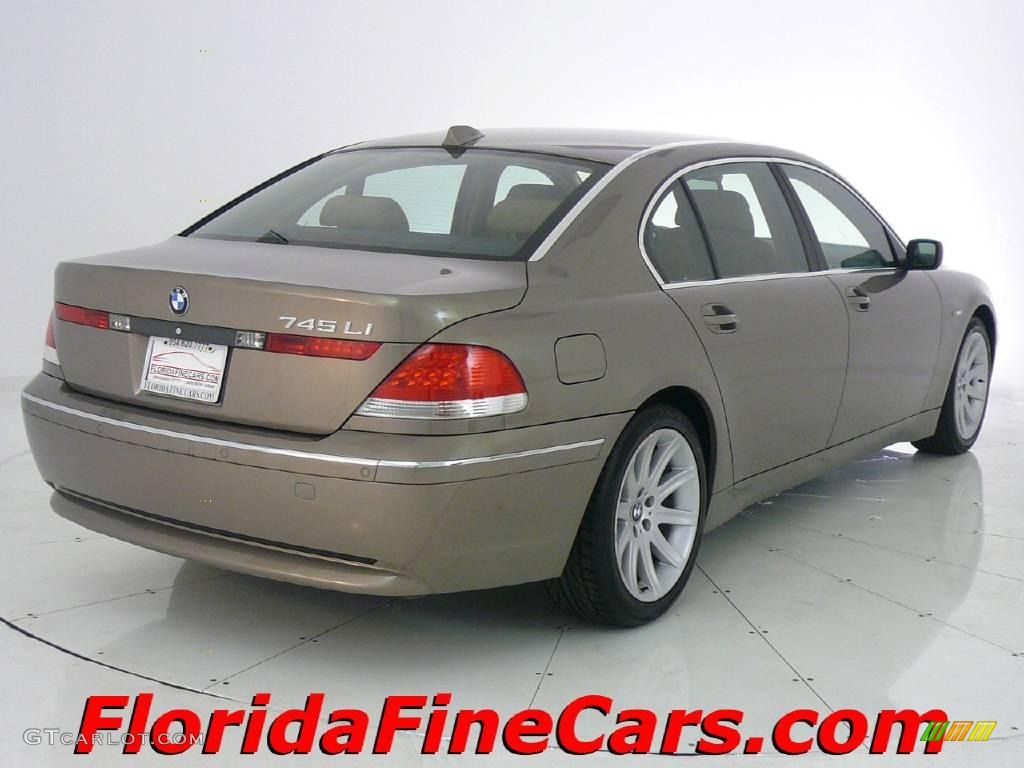 2003 7 Series 745Li Sedan - Kalahari Beige Metallic / Dark Beige/Beige III photo #2