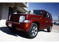 2008 Inferno Red Crystal Pearl Jeep Liberty Sport 4x4  photo #15