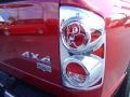 2008 Inferno Red Crystal Pearl Dodge Ram 1500 Laramie Quad Cab 4x4  photo #11
